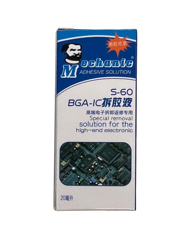 Liquido para remover pegamento fuerte BGA-IC S-60 (Mechanic)