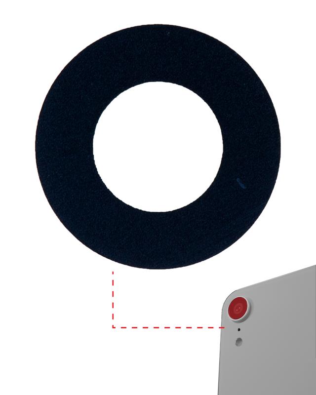 Lente de camara trasera para iPhone XR con adhesivo (Cristal solo) (Paquete de 10) (Zafiro real)