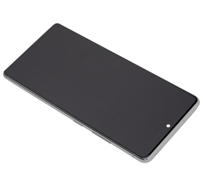 Pantalla OLED para Samsung Galaxy S10 Lite con marco (Blanco Prisma)