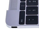 Carcasa superior con teclado y microfono para MacBook Retina 12" A1534 (Principios de 2015) (Ingles EE.UU.) (Gris Espacial)