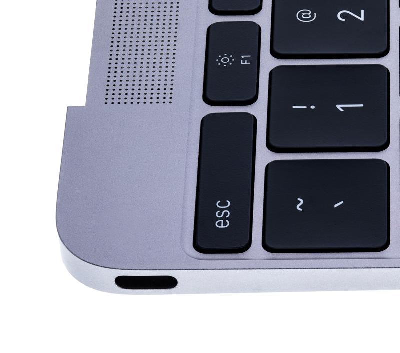 Carcasa superior con teclado y microfono para MacBook Retina 12" A1534 (Principios de 2015) (Ingles EE.UU.) (Gris Espacial)
