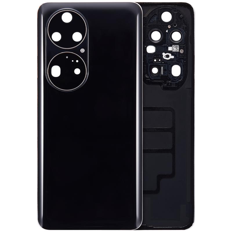 Tapa trasera con lente de camara para Huawei P50 Pro (Negro Dorado)