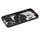 Tapa trasera para iPhone 12 con componentes pequeños pre-instalados (Versión internacional) (Negro)