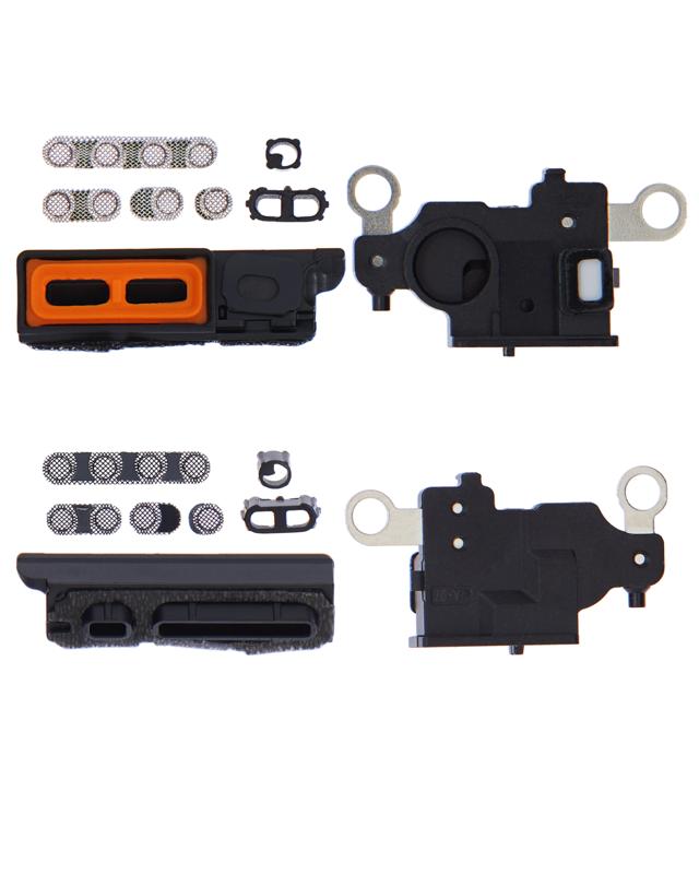 Malla de altavoz/microfono para iPhone 13 (Negro) (Paquete de 10)