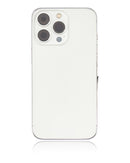 Tapa trasera para iPhone 13 Pro con componentes pequenos pre-instalados (Plata)