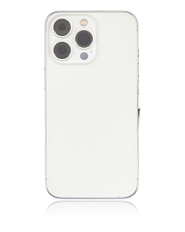 Tapa trasera para iPhone 13 Pro con componentes pequenos pre-instalados (Plata)