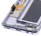 Pantalla OLED para Samsung Galaxy S8 con marco (Reacondicionada) (Gris / Violeta)