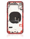 Tapa trasera con componentes pequeños pre-instalados para iPhone XR (Original usado: Grado C) (Rojo)