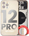 Tapa trasera con componentes pequeños pre-instalados para iPhone 12 Pro (Sin logo) (Versión internacional) (Dorado)