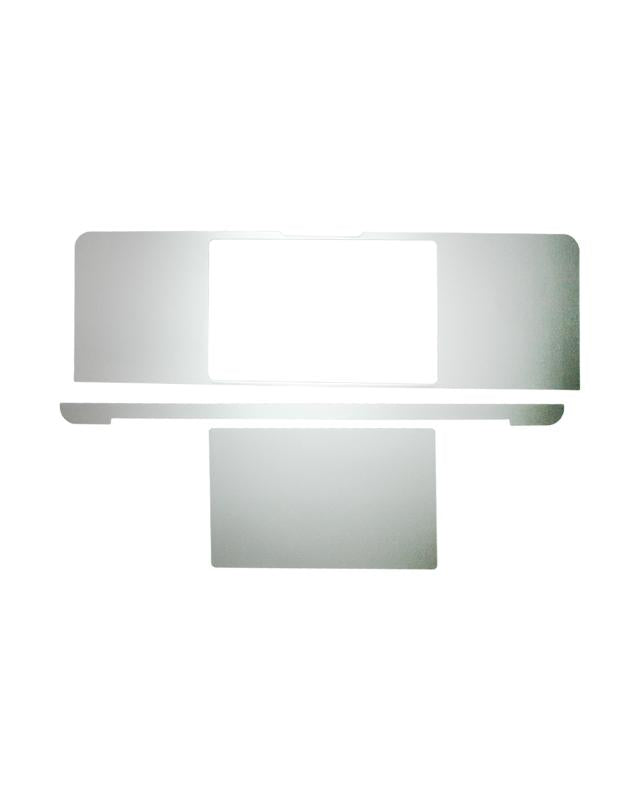 Skin 4en1 (superior, inferior, teclado, reposamanos) para MacBook Pro 13" (Plata)