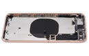 Tapa trasera con componentes pequenos pre-instalados para iPhone 8 Plus (Sin logo) (Dorado)
