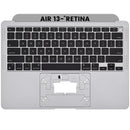 Carcasa superior con teclado para MacBook Air 13" Retina (A2337 / Final 2020) Gris espacial