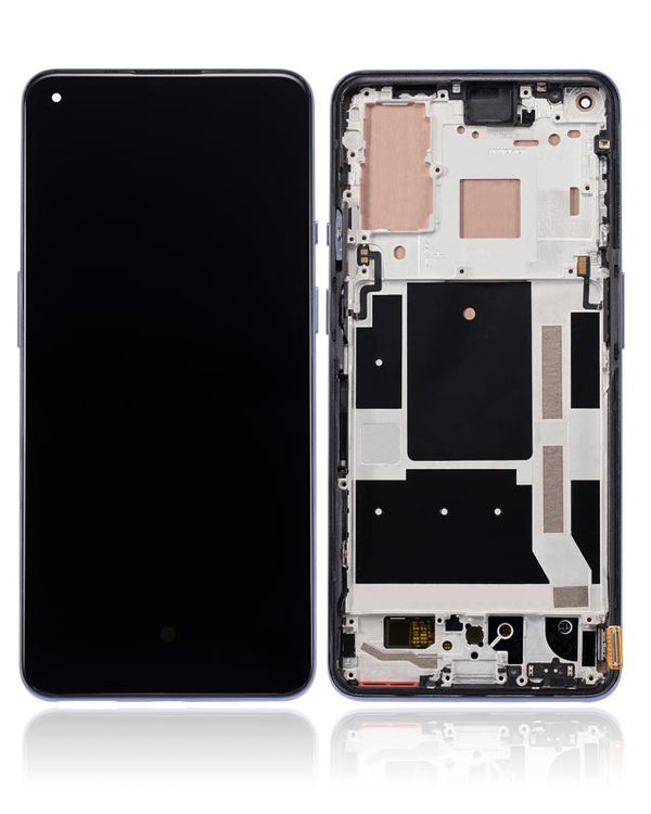 Pantalla OLED para OnePlus 9 con marco (Versión Internacional) (Restaurado) (Winter Mist)