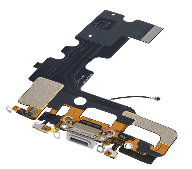 Puerto de carga para iPhone 7 (Premium) (Plata)