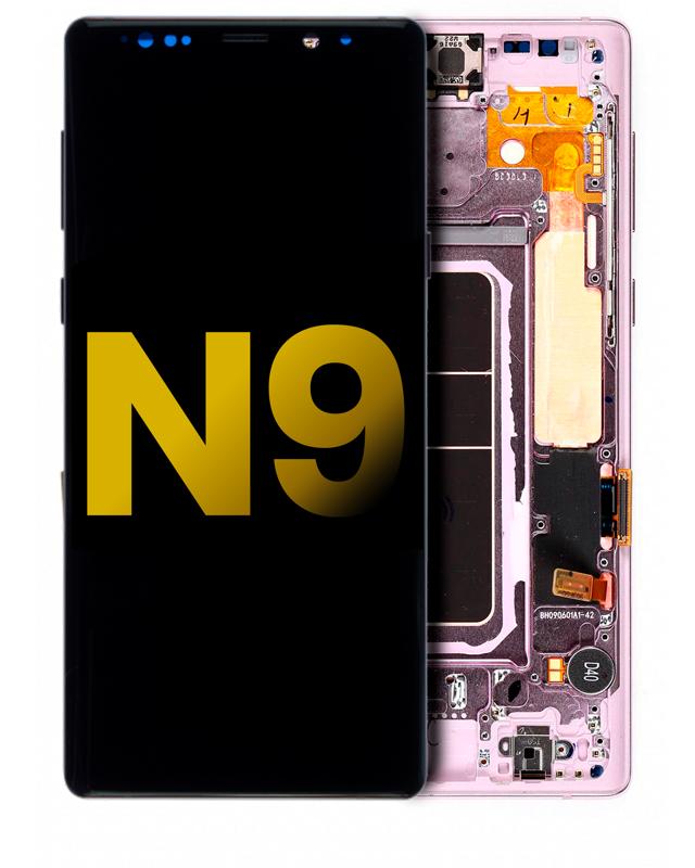 Pantalla OLED con marco para Samsung Galaxy Note 9 (Reacondicionado) (Morado Lavanda)