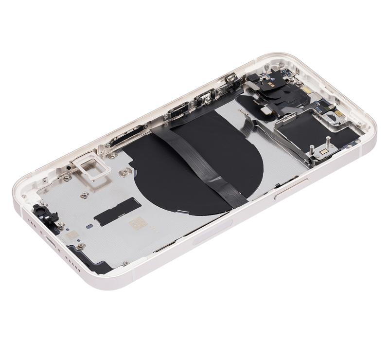 Tapa trasera con componentes pequeños para iPhone 13 (Versión US) (Sin Logo) (Starlight)