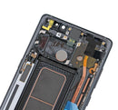Pantalla OLED con marco para Samsung Galaxy Note 8 (Original usada: Grado B/C) (Negro Medianoche)