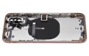 Tapa trasera para iPhone XS con componentes pequenos pre-instalados (Dorado)