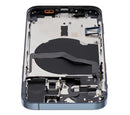 Tapa trasera para iPhone 12 Pro con componentes pequeños pre-instalados (Versión internacional) (Azul Pacífico)