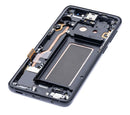 Pantalla USADA OLED para Samsung Galaxy S9 con marco (Negro Medianoche)