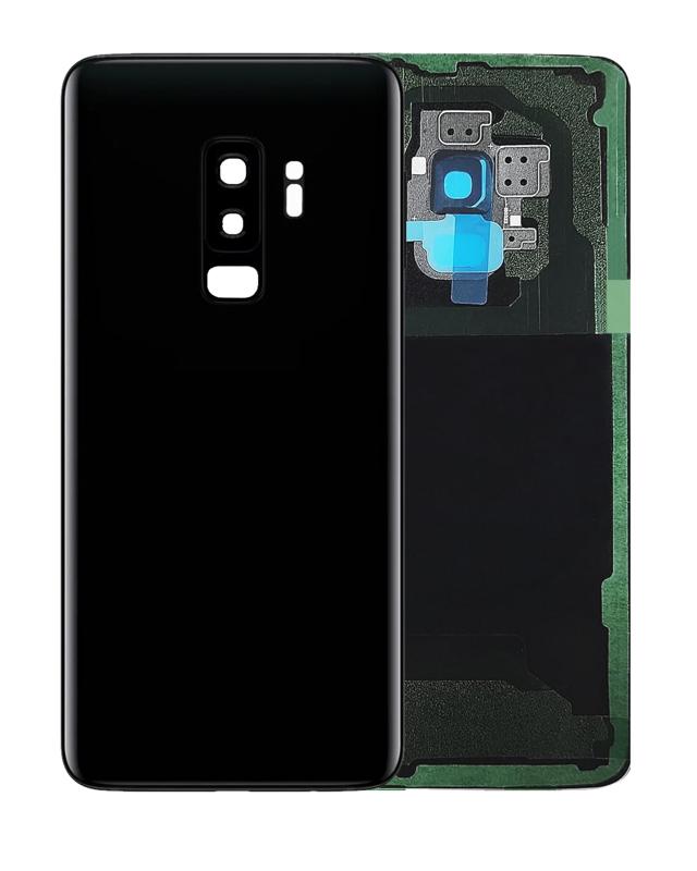 Tapa trasera con lente de camara para Samsung Galaxy S9 original (Negro Medianoche)