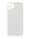 Tapa trasera para iPhone 11 Pro con adhesivo 3M (Sin logo, orificio grande para camara) (Plata)