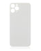 Tapa trasera para iPhone 11 Pro con adhesivo 3M (Sin logo, orificio grande para camara) (Plata)