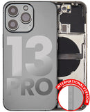 Tapa trasera con componentes pequeños pre-instalados para iPhone 13 Pro (Versión Internacional) (Graphite)