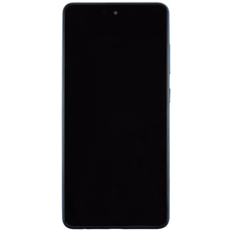 Pantalla OLED con marco para Samsung Galaxy A52 4G / A52 5G / A52S 5G (Azul)