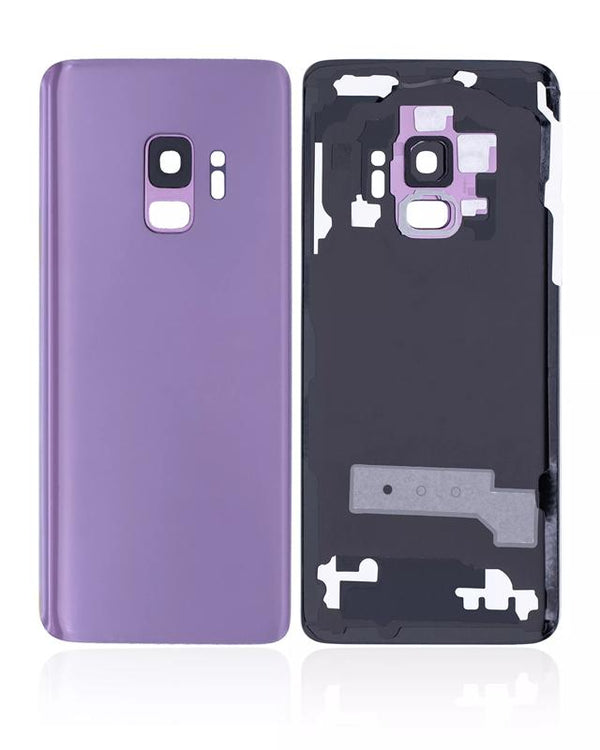 Tapa trasera con lente de camara para Samsung Galaxy S9 original (Lilac Purple)