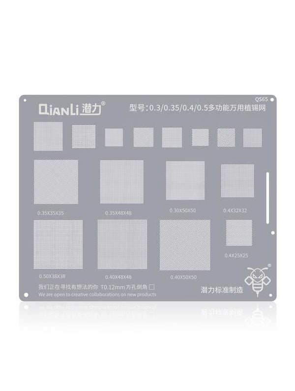 Stencil Bumblebee (QS65) Multifuncional para Reballing (Qianli)