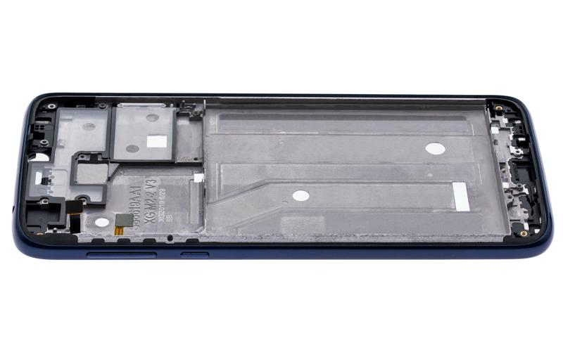 Carcasa media con marco de pantalla para Motorola Moto G7 Power (XT1955 / 2019) (Version US) (Azul Marino) (Set de 2 Piezas)