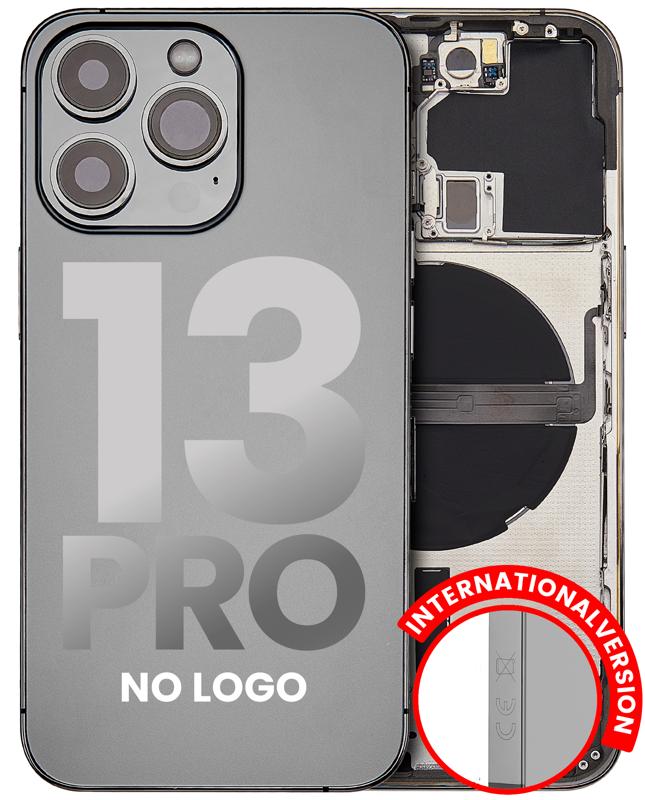 Tapa trasera para iPhone 13 Pro con componentes pequeños pre-instalados (Sin logo) (Versión internacional) (Grafito)