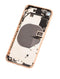 Tapa trasera con componentes pequenos pre-instalados para iPhone 8 (Usada original Calidad A) (Oro)