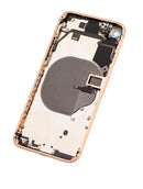 Tapa trasera para iPhone 8 con componentes pequeños pre-instalados (Usado, Original, Grado B) (Oro)