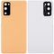 Tapa trasera con lente de camara para Samsung Galaxy S20 FE 5G (Naranja Cloud)