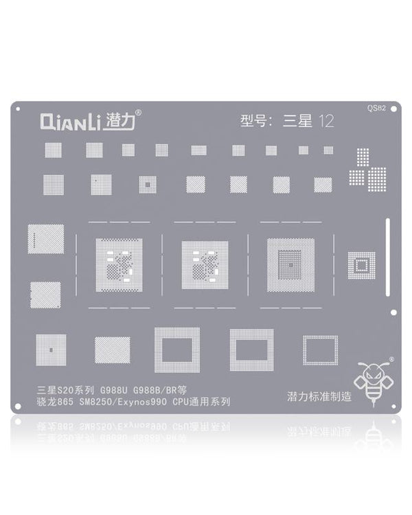 Plantilla Bumblebee QS82 para Samsung Galaxy S20 5G / S20 Plus 5G / S20 Ultra 5G / S20 FE 5G (Qianli)
