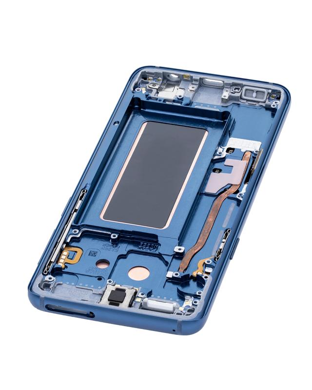 Pantalla OLED con marco para Samsung Galaxy S9 (Coral Blue)
