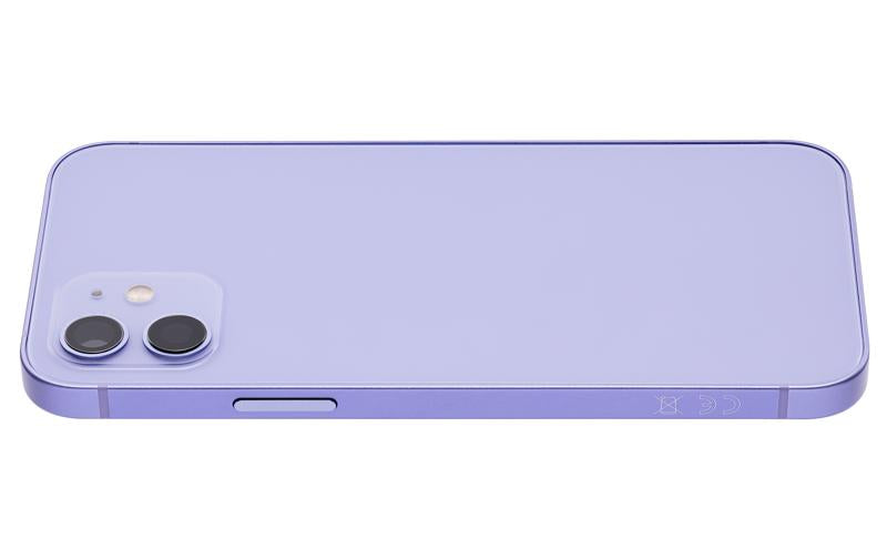 Tapa trasera con componentes pequeños pre-instalados para iPhone 12 (Versión Internacional) (Púrpura)