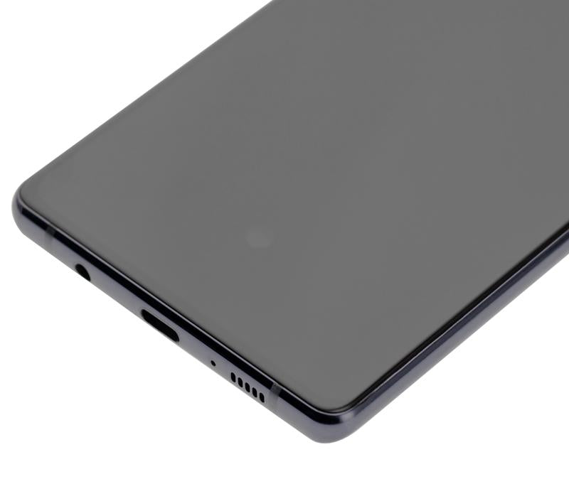 Pantalla OLED con marco para Samsung Galaxy A71 5G (Prism Cube Black)