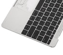 Carcasa superior con teclado y microfono para MacBook Retina 12" (A1534 / Principios de 2016 / Mediados de 2017) (Ingles de EE.UU.) (Usada original: Calidad nueva) (Plata)