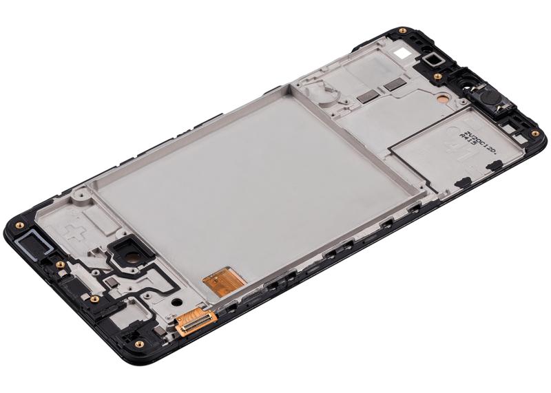 Pantalla OLED con marco para Samsung Galaxy A41 (A415 / 2020) (Prism Crush Black) reacondicionada