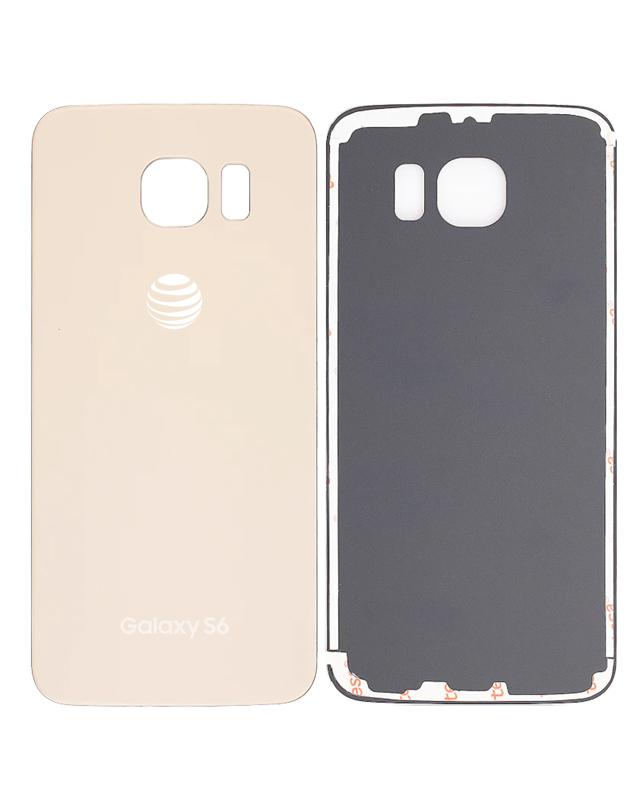 Tapa trasera para Samsung Galaxy S6 con logo AT&T (Original Usada Grado A) (Platino Oro)