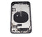 Tapa trasera para iPhone 11 con componentes pequenos pre-instalados (Negro)
