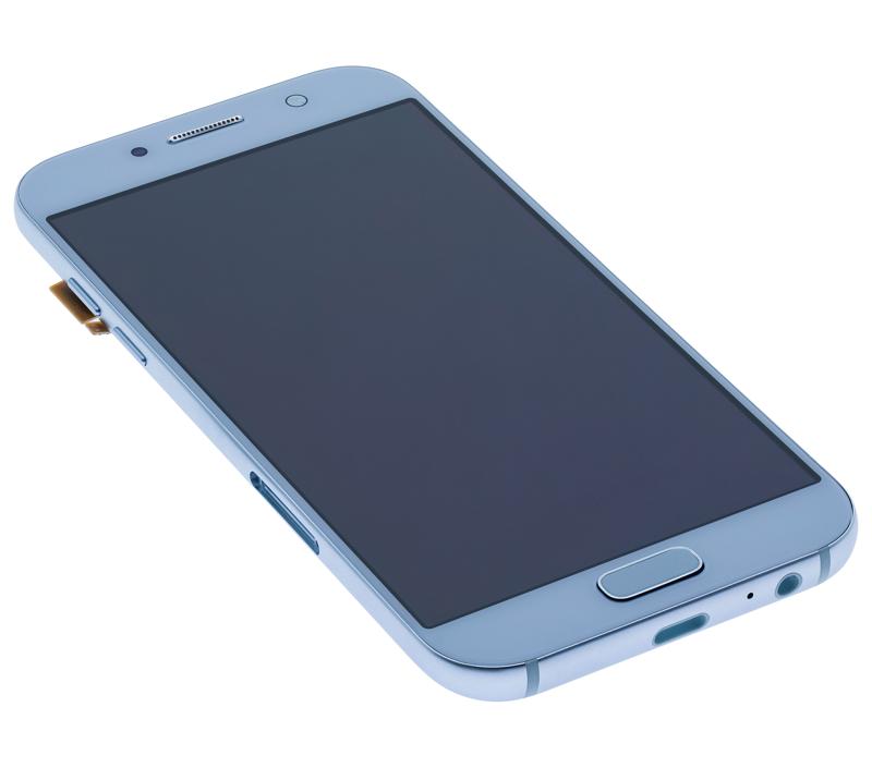 Pantalla OLED con marco para Samsung A5 (A520 / 2017) (Azul Neblina)