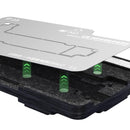 Plataforma de Reballing 4 en 1 para Marco Medio para iPhone 13 / 13 Mini / 13 Pro / 13 Pro Max (Qianli)