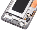Pantalla OLED para Samsung Galaxy S10 con marco (Blanco Prism)