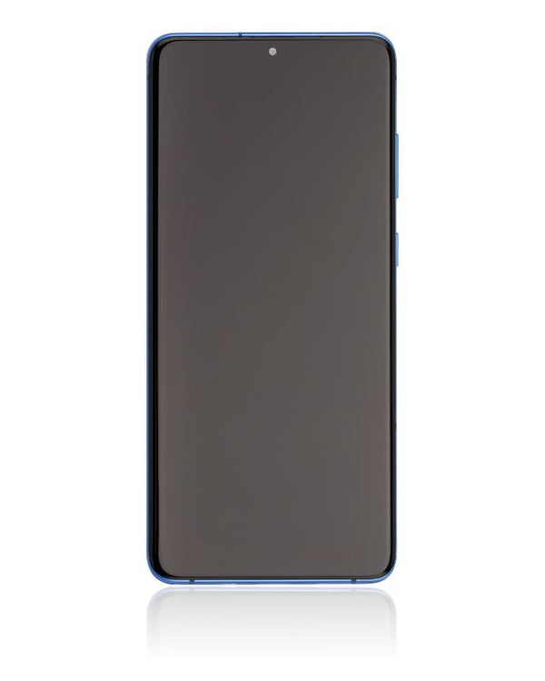 Pantalla OLED para Samsung Galaxy S20 Plus 5G con marco (original) (Azul Aura)
