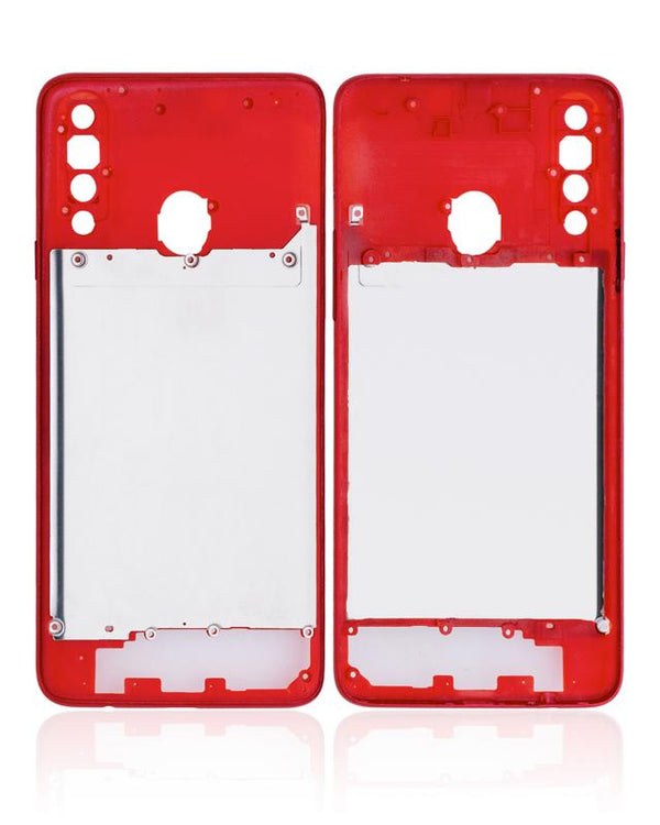 Carcasa media para Samsung Galaxy A20S (Rojo)