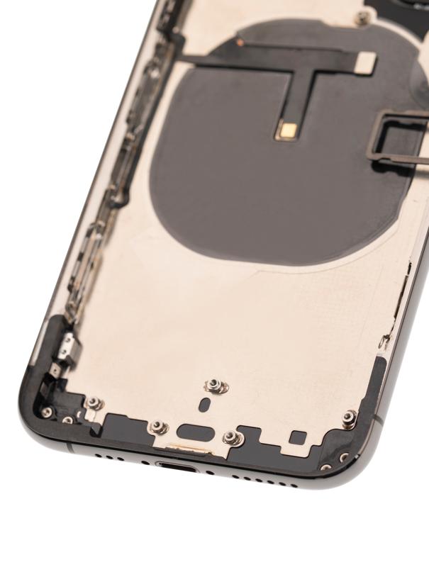Tapa trasera para iPhone XS con componentes pequenos pre-instalados (Gris Espacial)